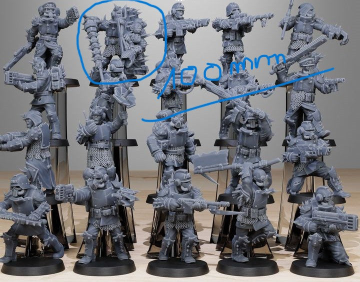 Socratis ZEALOT en 100mm et Corrupted Guard en 100mm