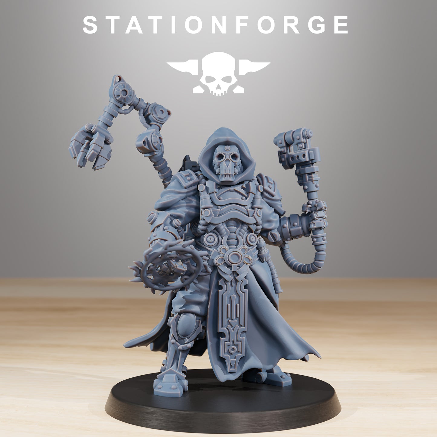 Blitz Cavalry Chevalier 3 en 100mm - GHAMAK et Scavenger Techno Priest de Station Forge en 100mm