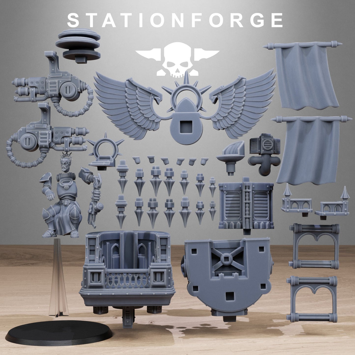 Vodalites Flying Throne - Figurine Station Forge