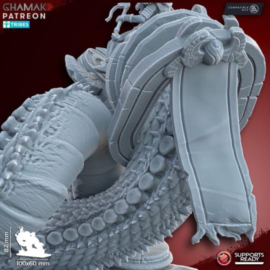 God Prince On Snake - Figurine Ghamak