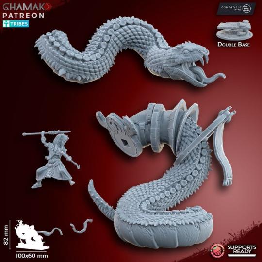 God Prince On Snake - Figurine Ghamak