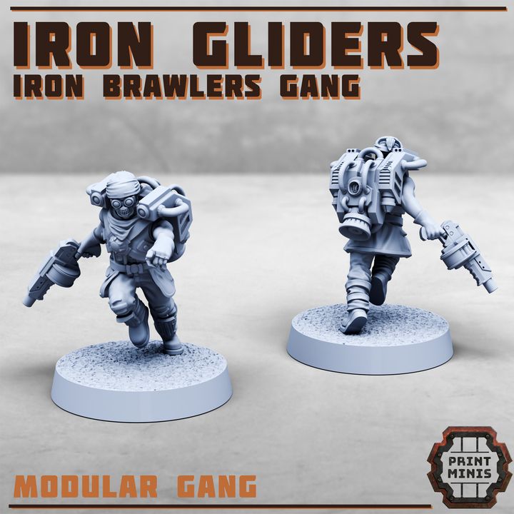 Iron Gliders - Iron Brawlers Gang - Print Minis