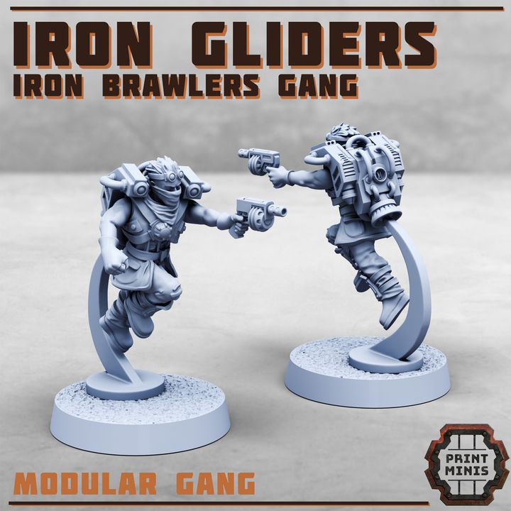 Iron Gliders - Iron Brawlers Gang - Print Minis