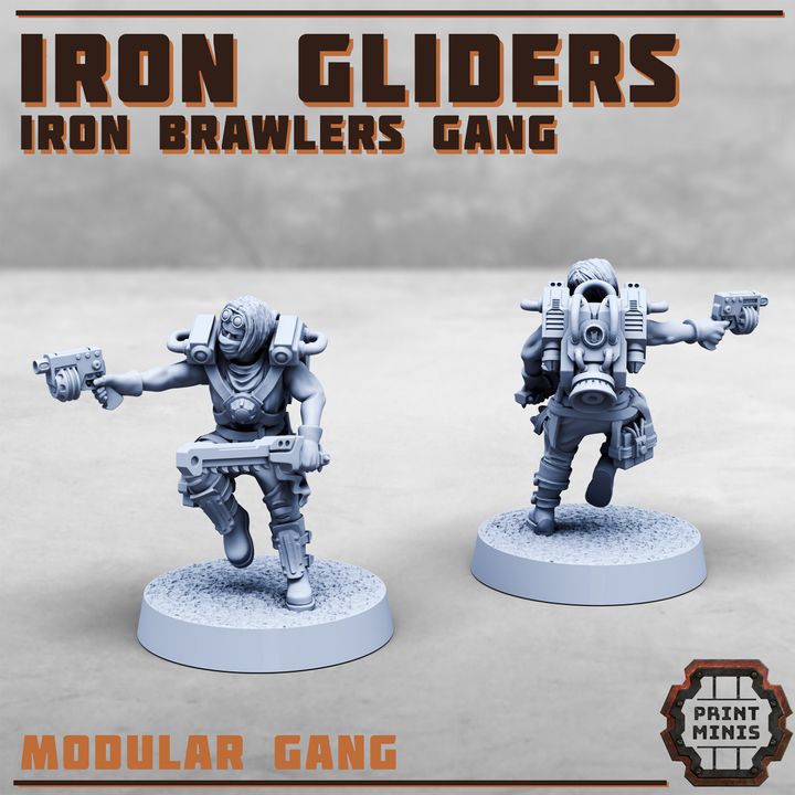 Iron Gliders - Iron Brawlers Gang - Print Minis