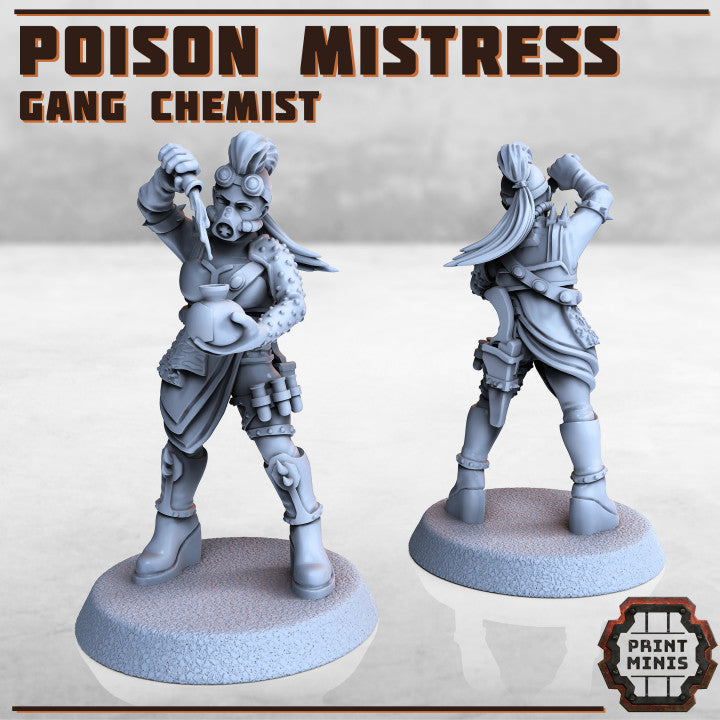 Poison Mistress - Figurine Print Minis - PRINT MINIS - 3DPitFactory