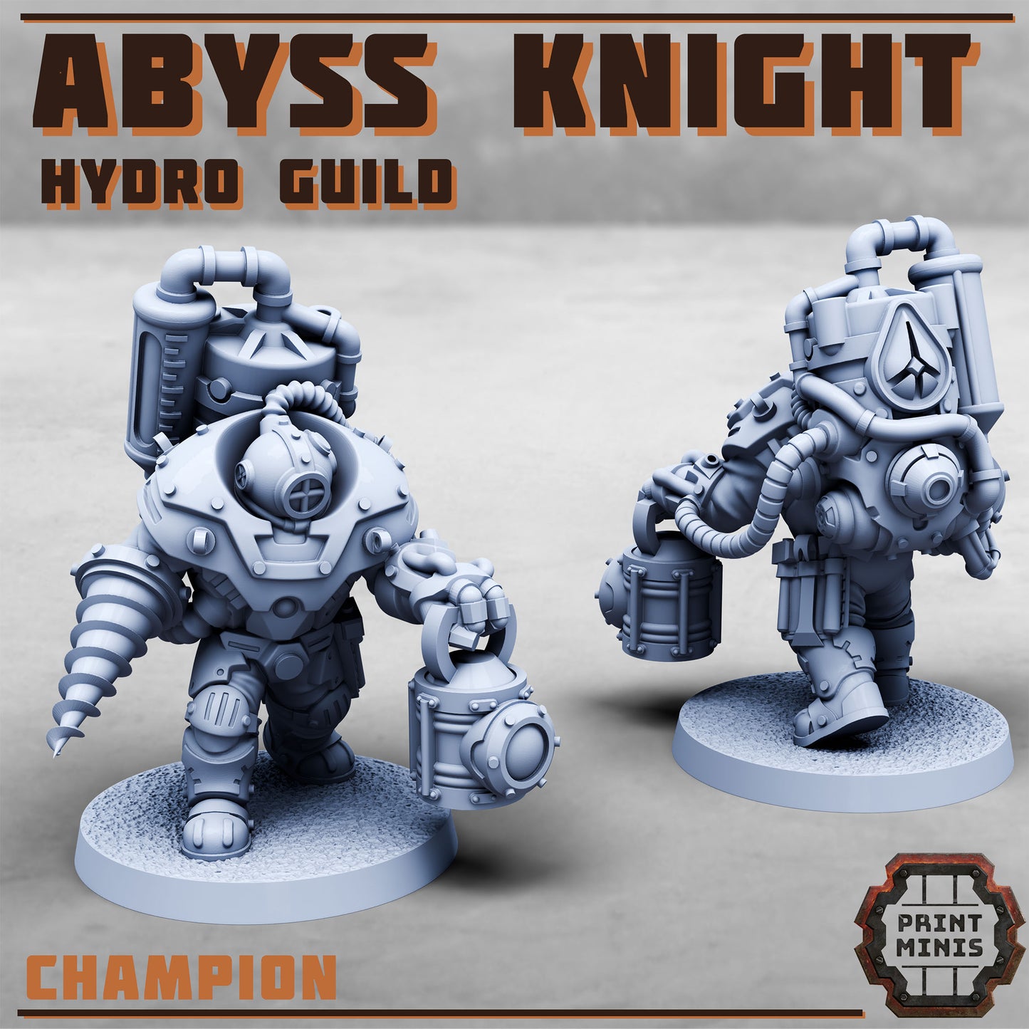 Abyss Knight - Hydro Guild - Figurine Print Minis