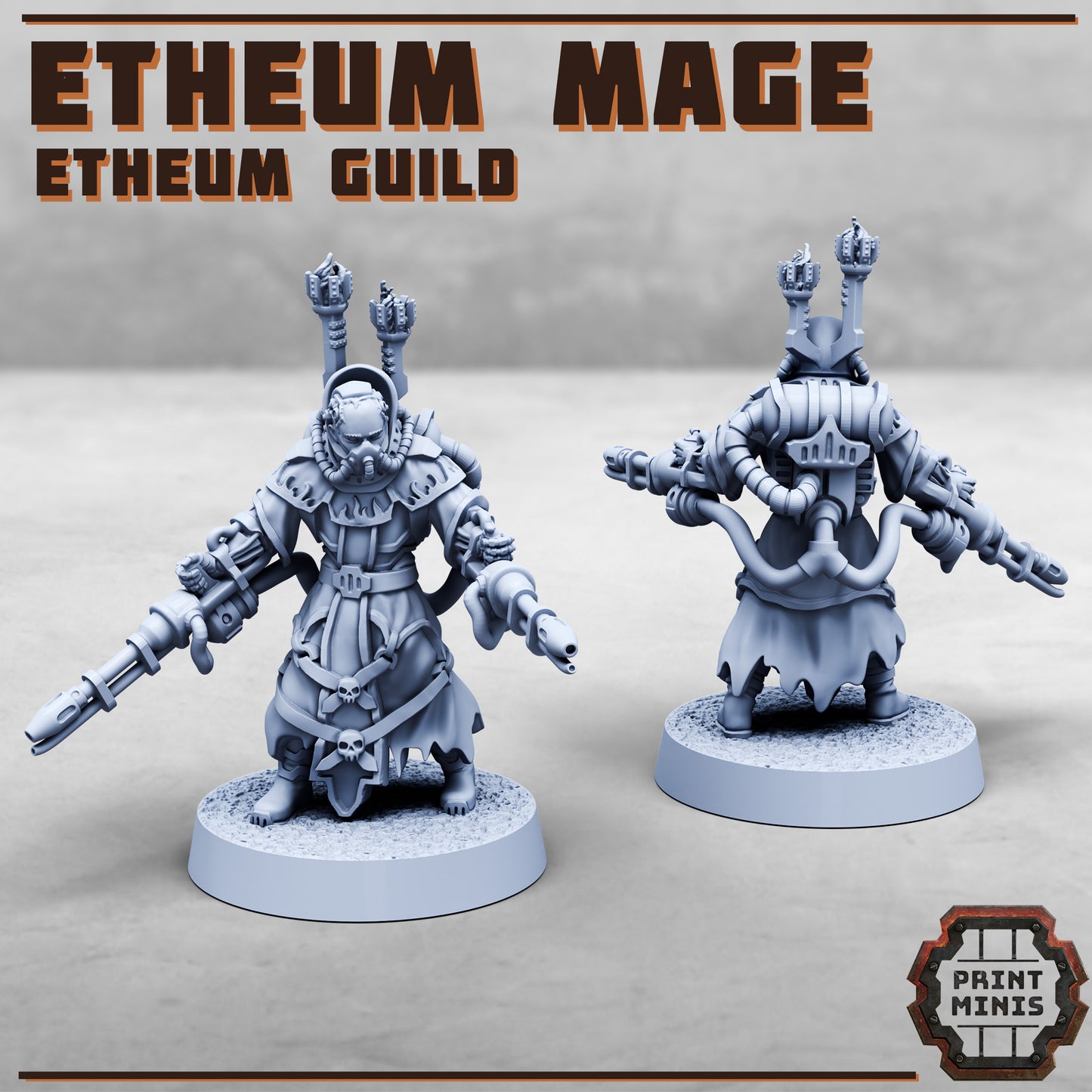 Etheum Mage - Figurine Print Minis - PRINT MINIS - 3DPitFactory