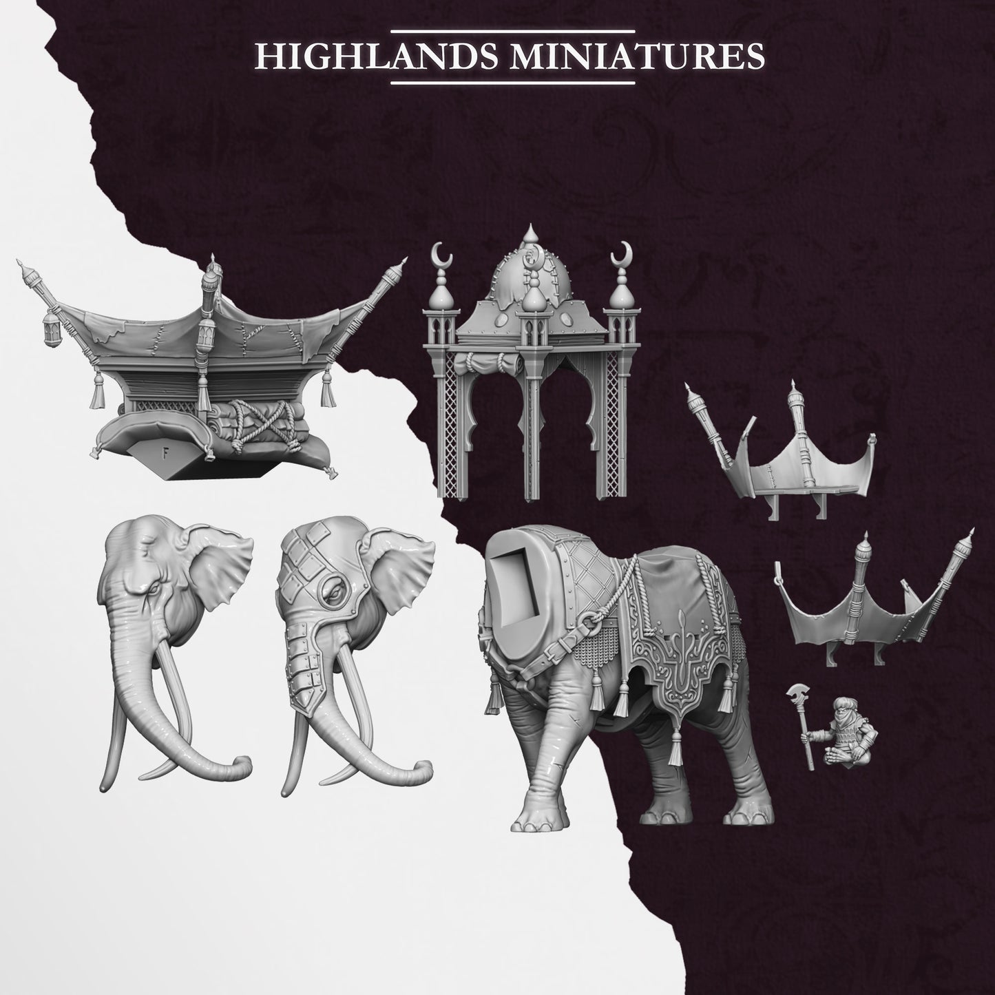 HOBGOBLIN WAR ELEPHANT - HIGHLANDS Miniatures