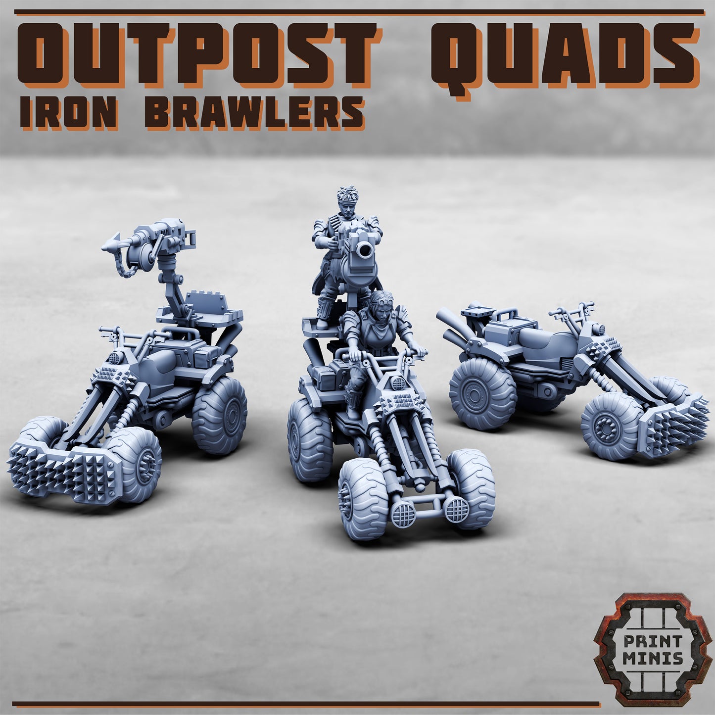 Outpost Quad Bike - Figurine Print Minis