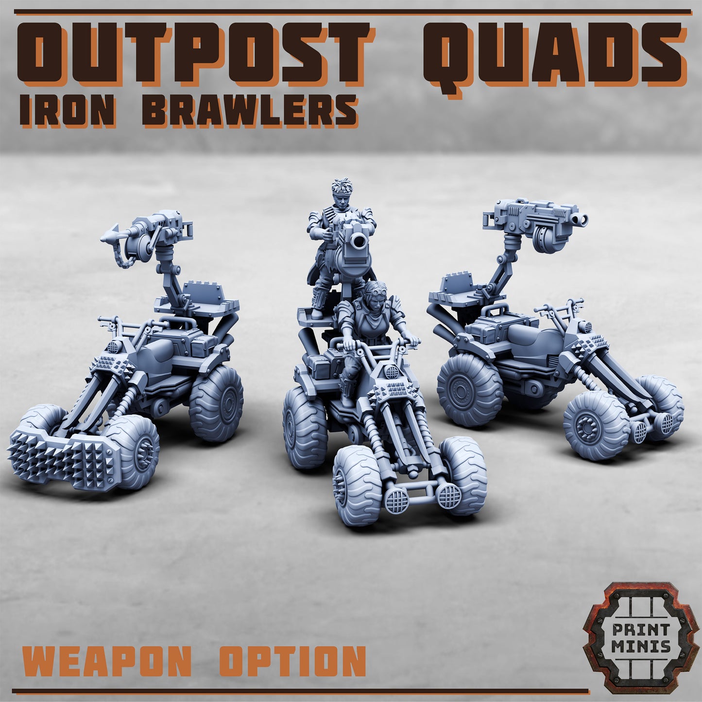 Outpost Quad Bike - Figurine Print Minis