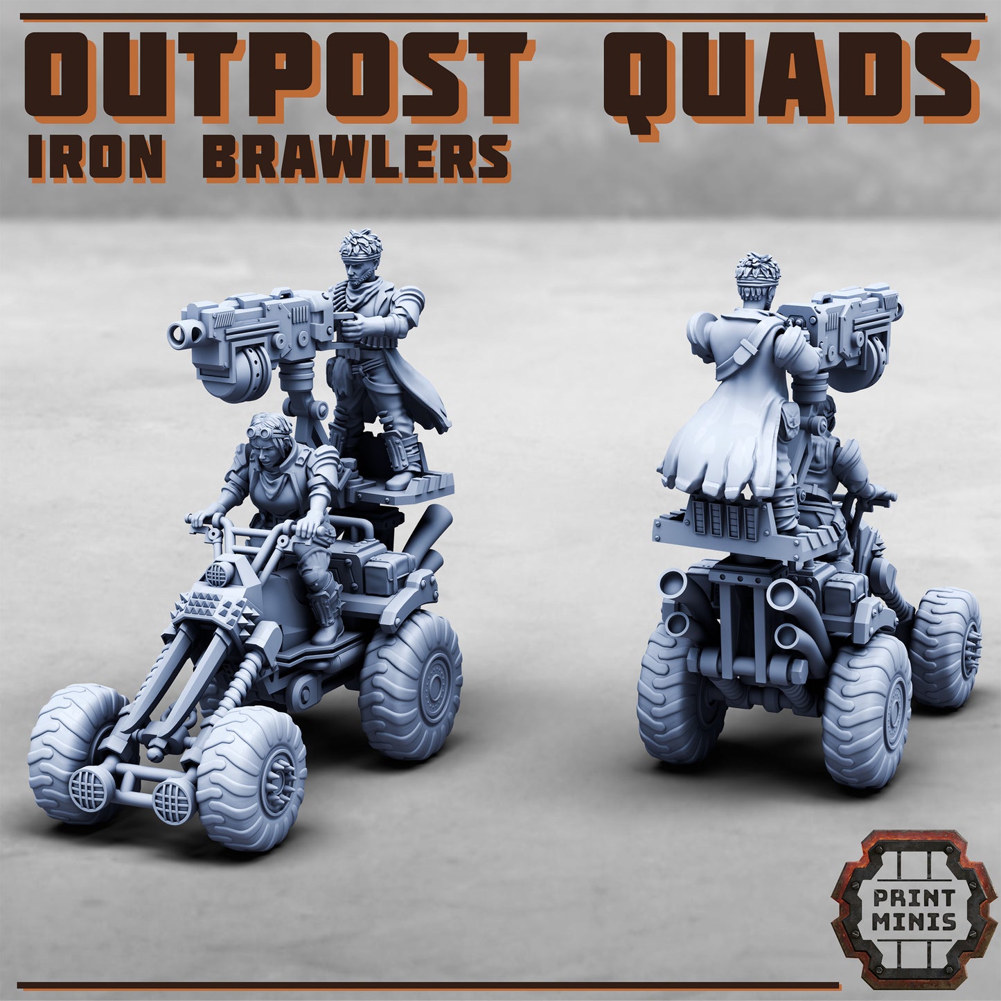 Outpost Quad Bike - Figurine Print Minis