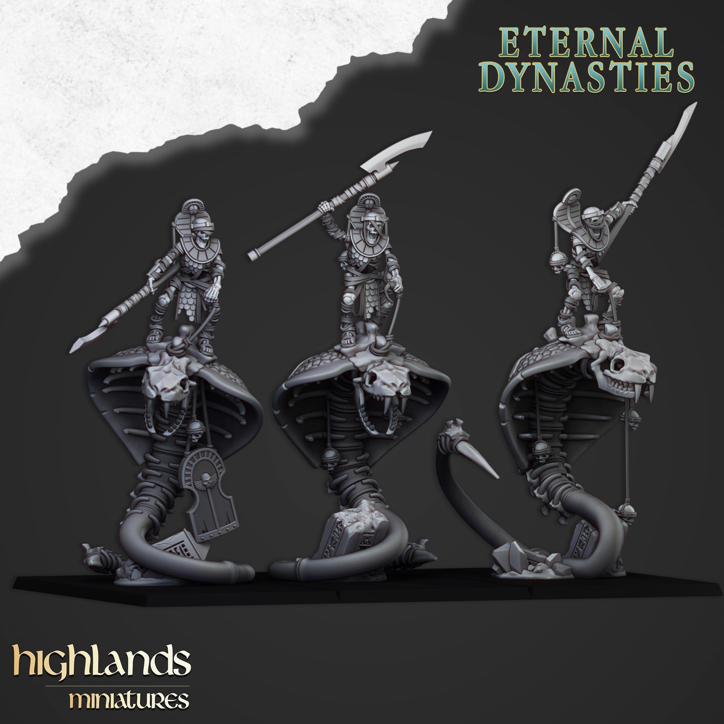 MOUNTED ANCIENT GUARD - Figurine Highlands Miniatures