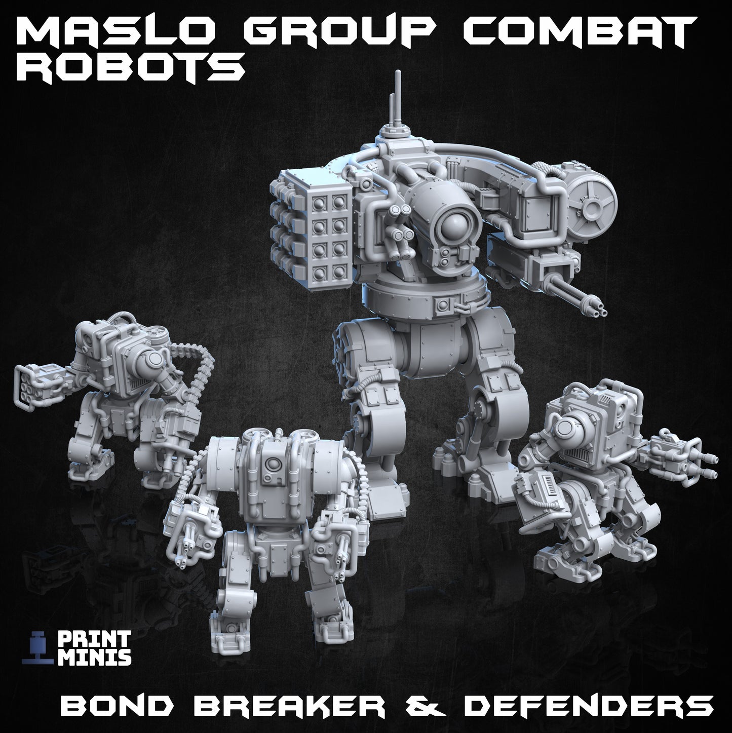 The Bond Breaker Mech - Figurine Print Minis - PRINT MINIS - 3DPitFactory