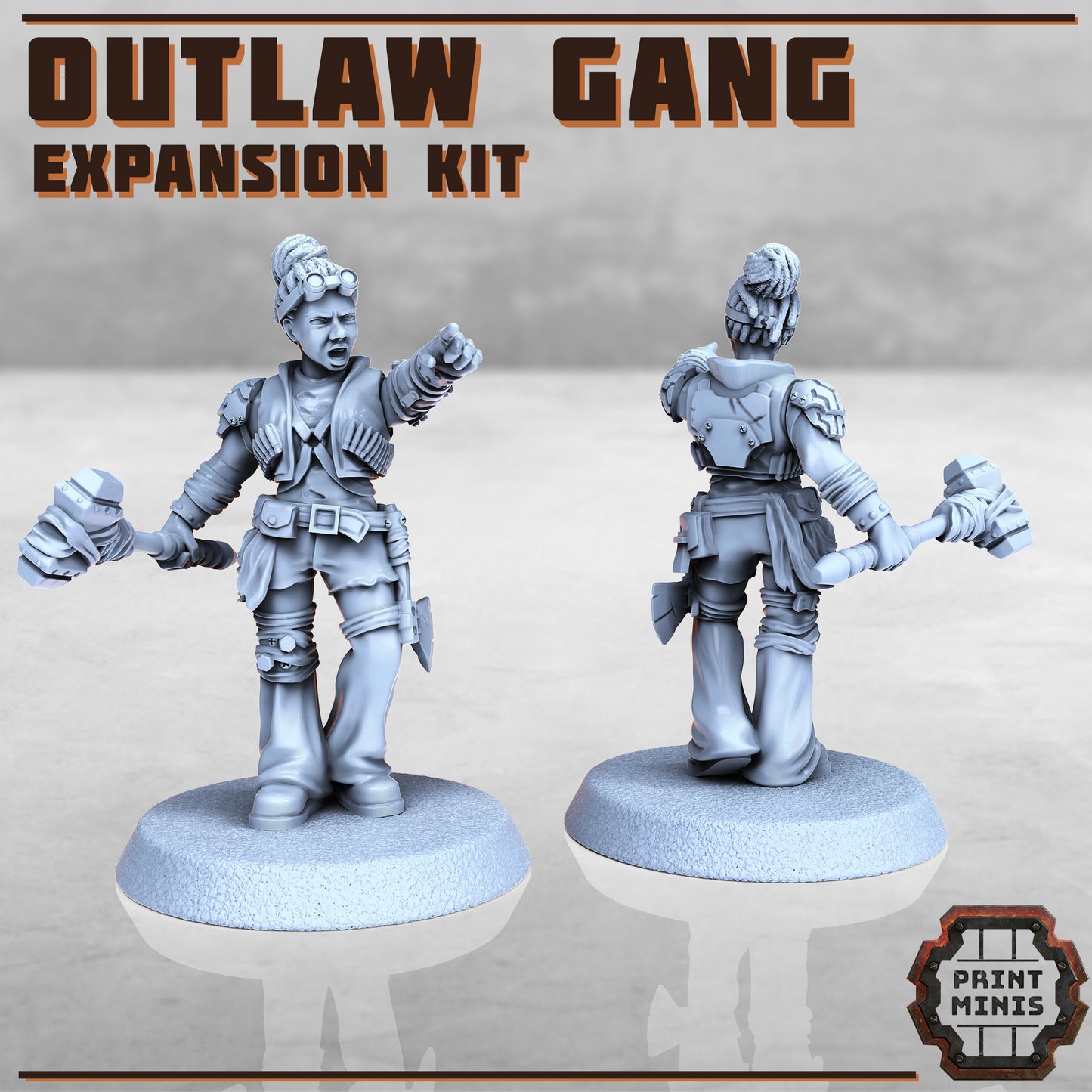 Outlaw Gang expansion - Figurine Print Minis - PRINT MINIS - 3DPitFactory