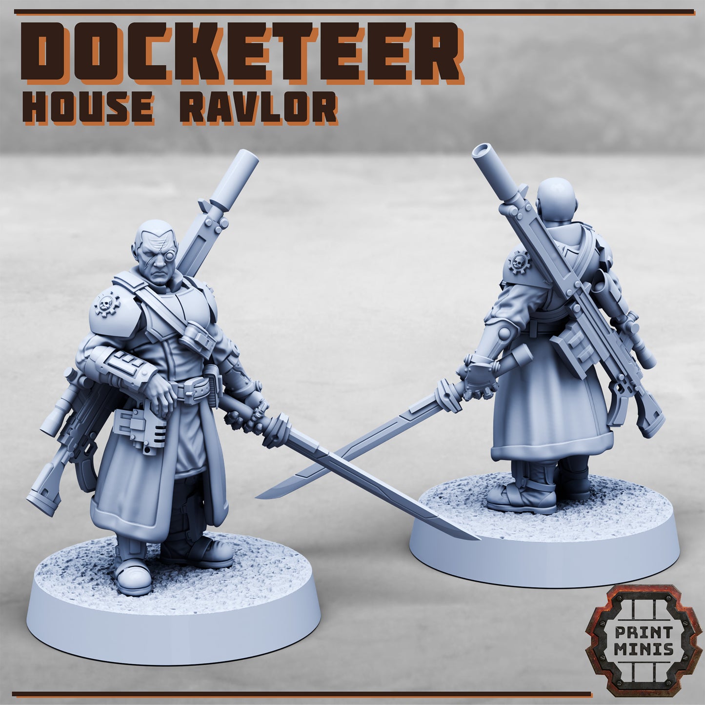 HOUSE RAVLOR - Arbitrant + Docketeer - Figurine Print Minis
