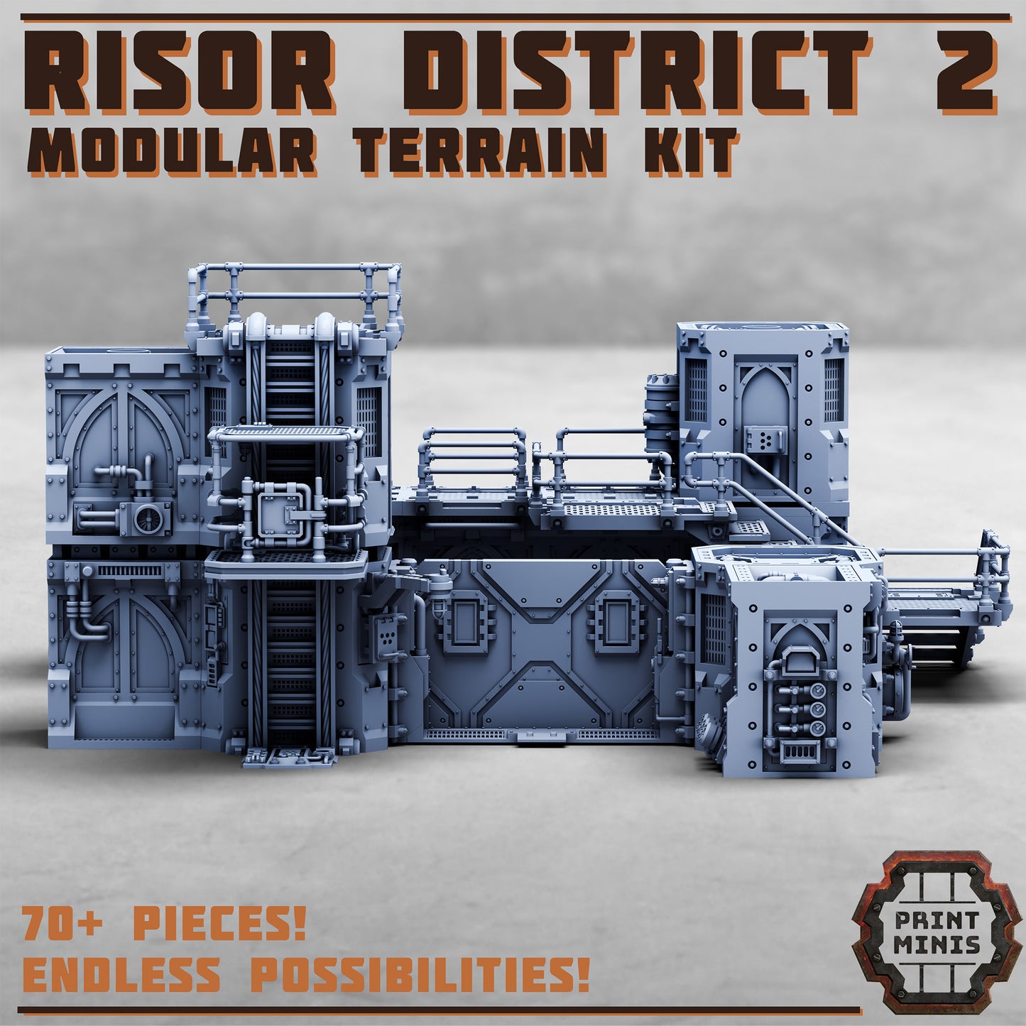 Risor District 2 Modular Terrain Kit - Figurine Print Minis