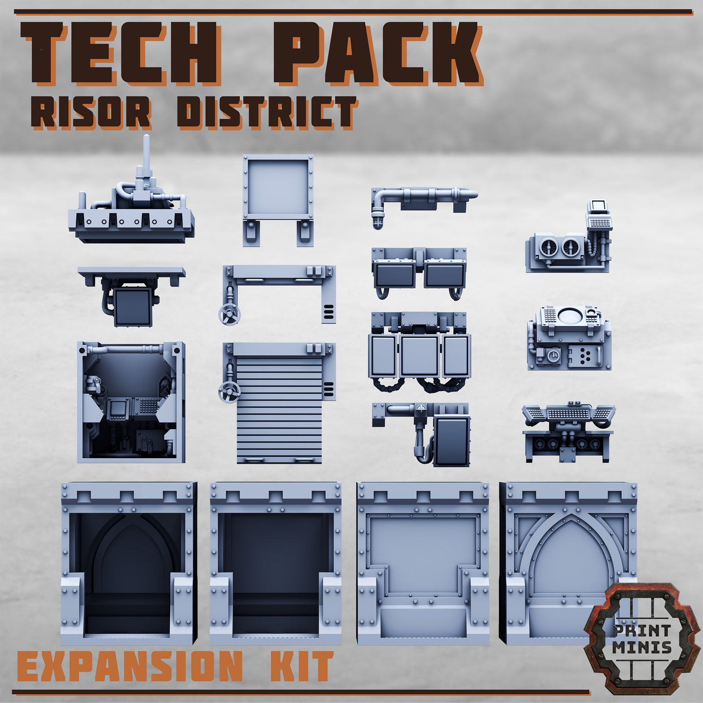 Risor District - Tech Expansion - Figurine Print Minis