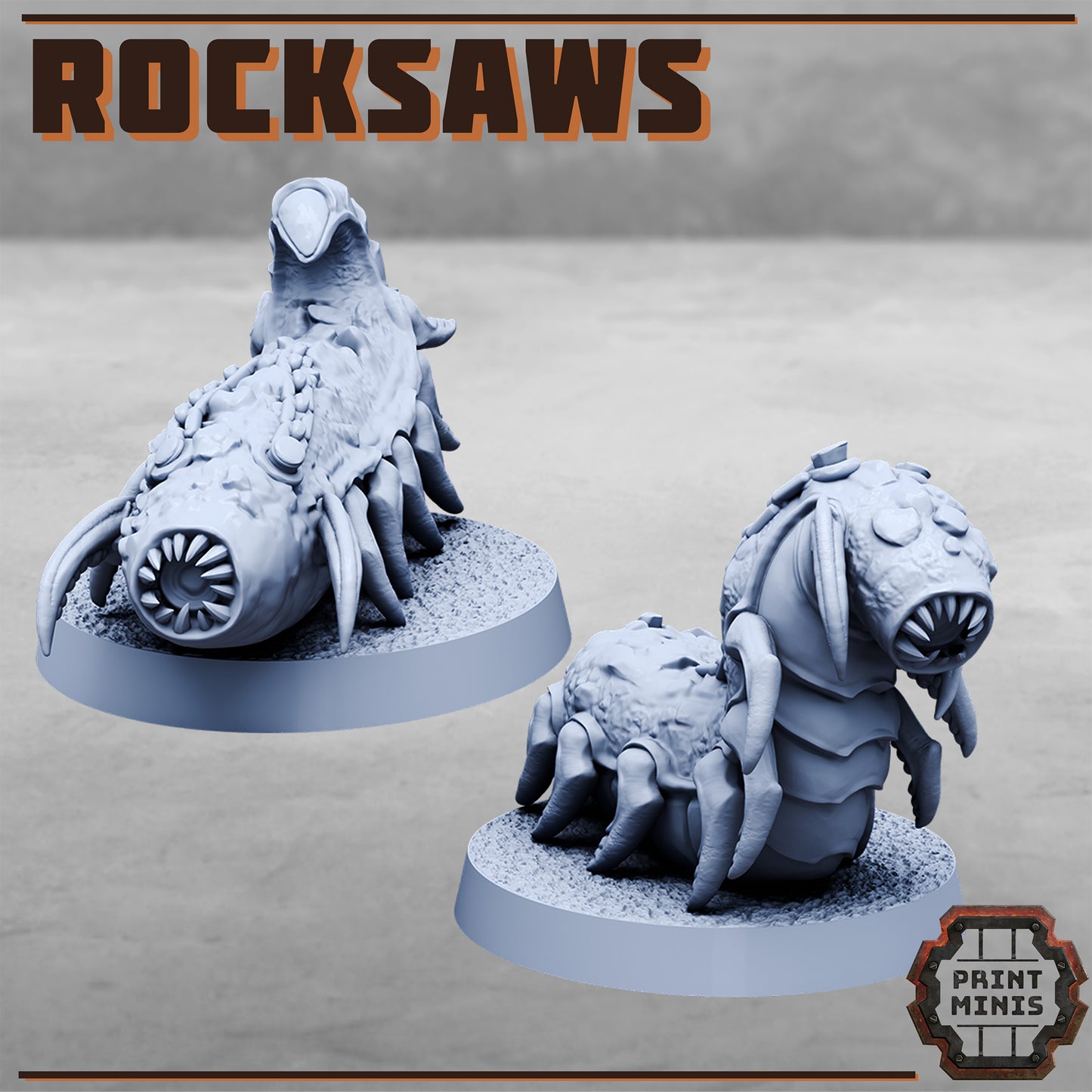 Beast Nomad and Rocksaws - Figurine Print Minis