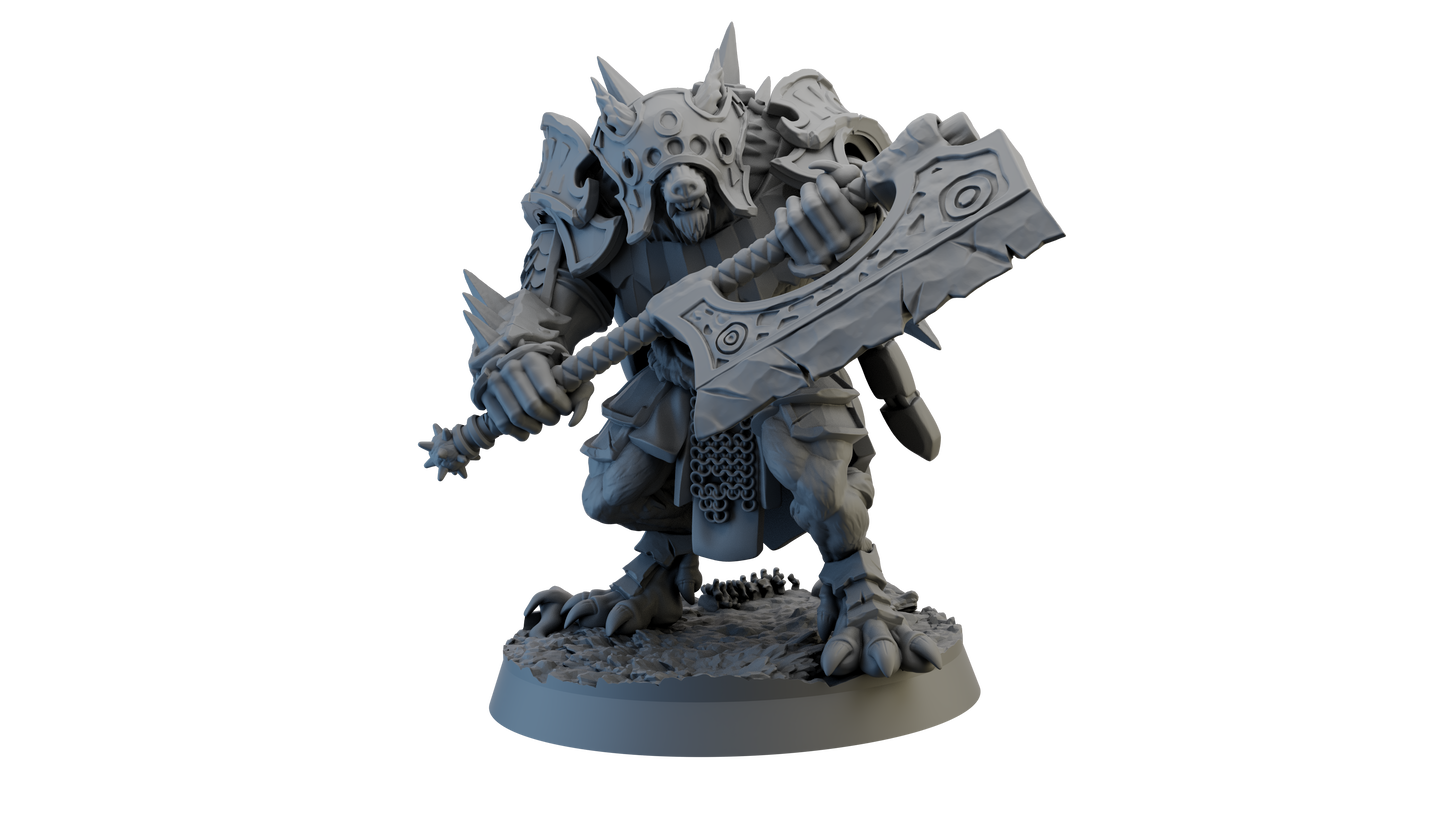 Rograth Iron Manes Champion - Figurines GHAMAK - GHAMAK - 3DPitFactory