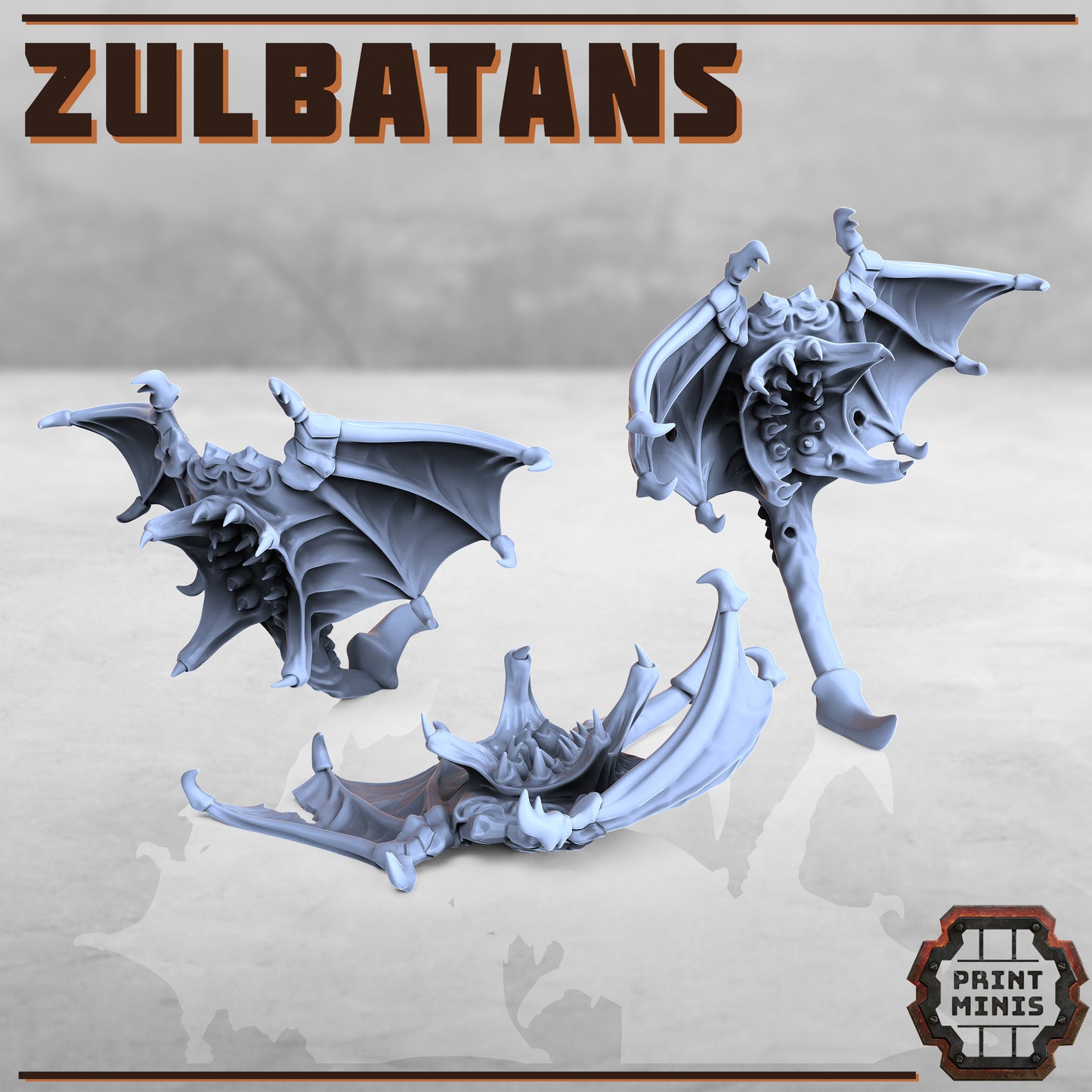 Ash Huntress and Zulbatans - Figurine Print Minis