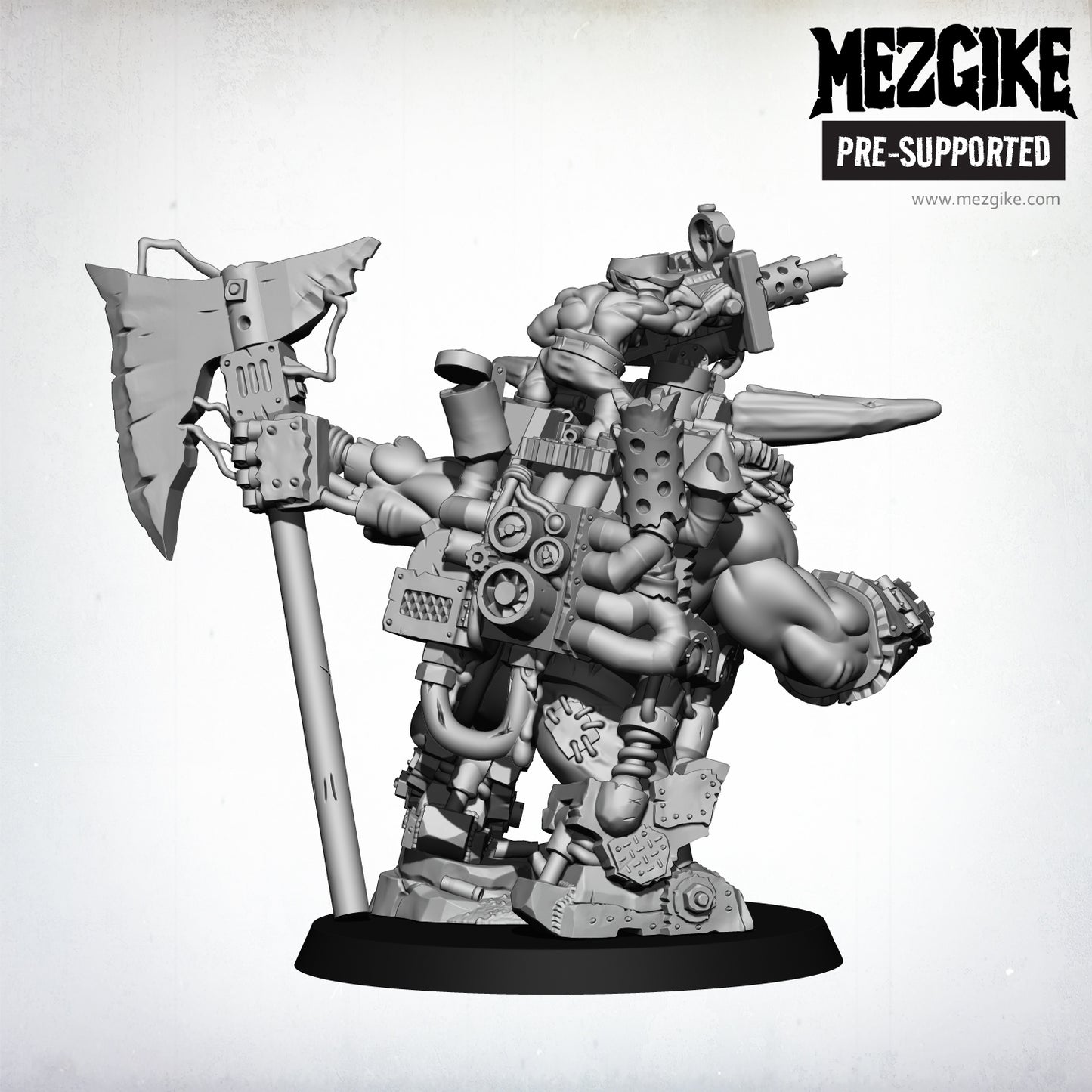Mezgob orc Scrap Boss- Figurine MEZGIKE