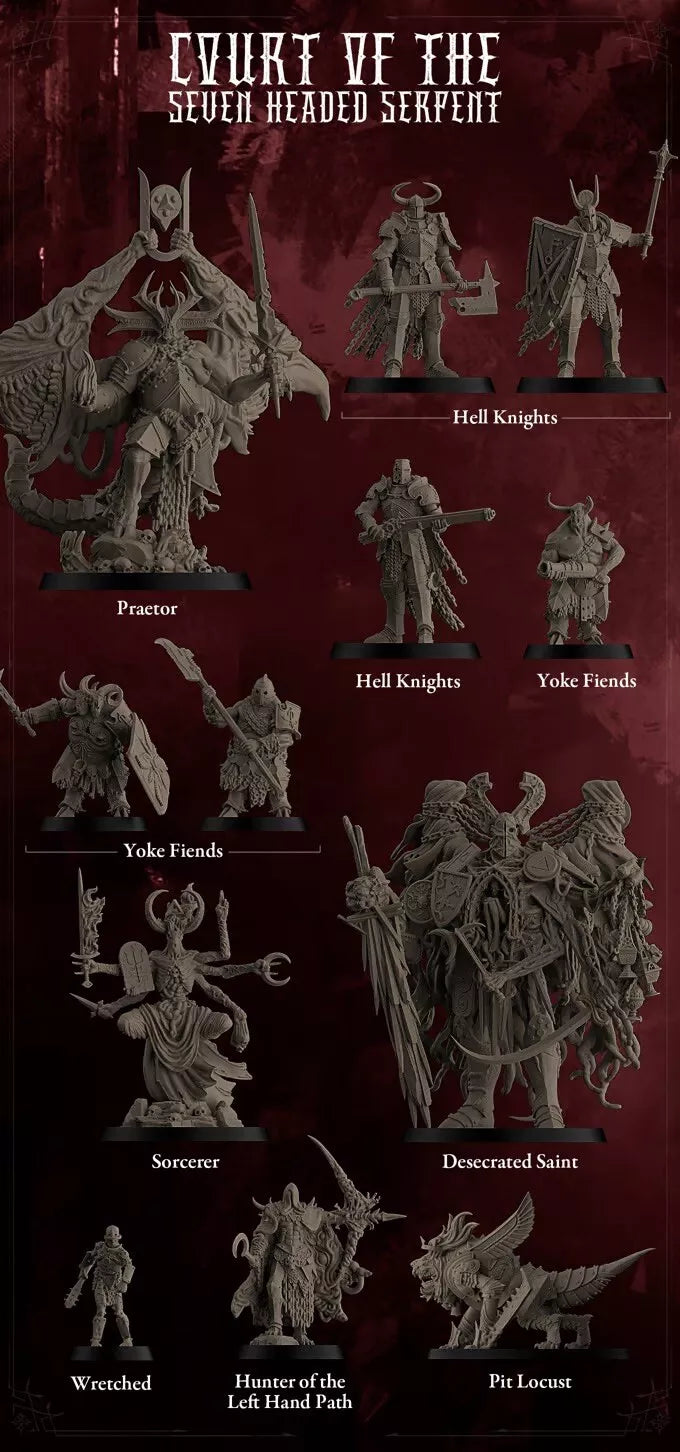 Court of the seven headed serpent - Figurine Trench Crusader