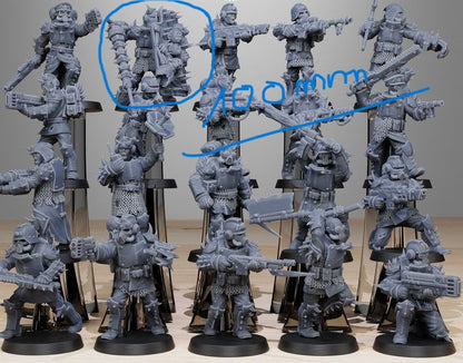 Socratis ZEALOT en 100mm et Corrupted Guard en 100mm