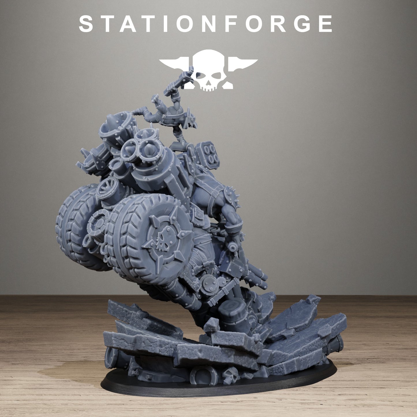 Orkaz Biker Boss - Figurine Station Forge