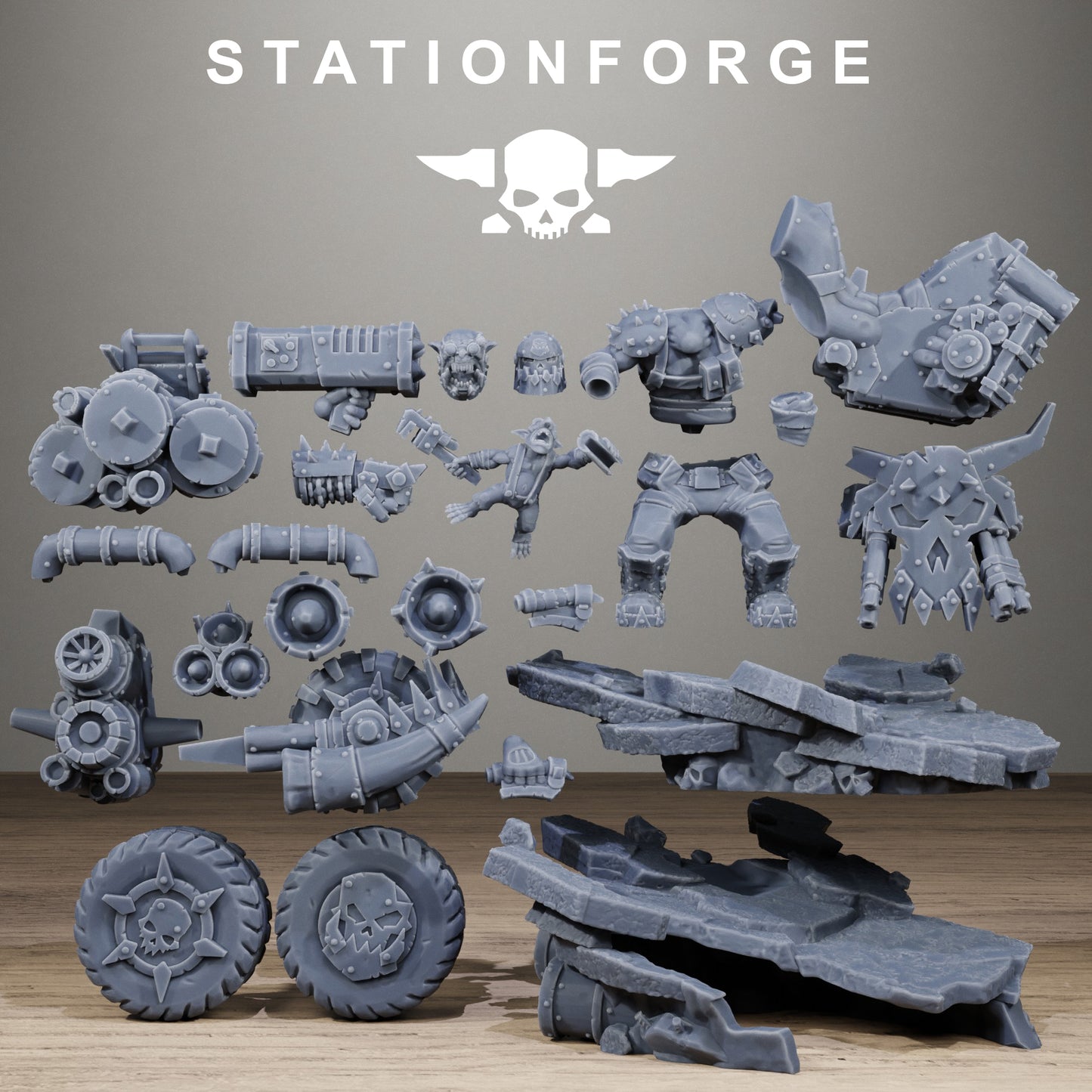 Orkaz Biker Boss - Figurine Station Forge