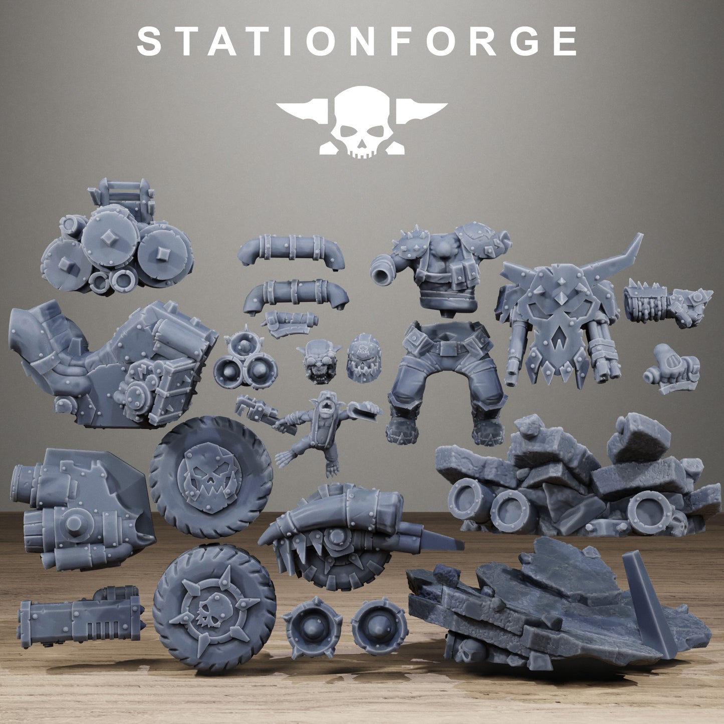 Orkaz Biker Boss - Figurine Station Forge