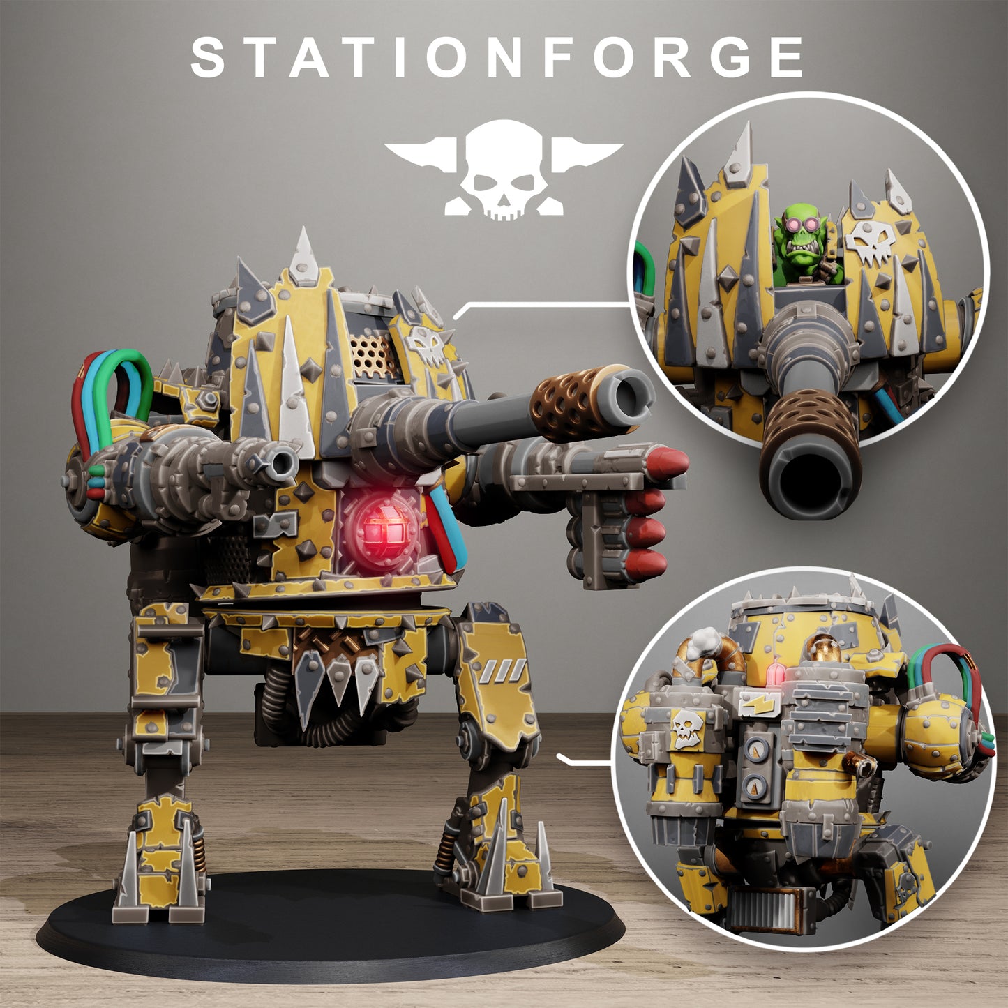Orkaz Chicken Walker - Figurine Station Forge