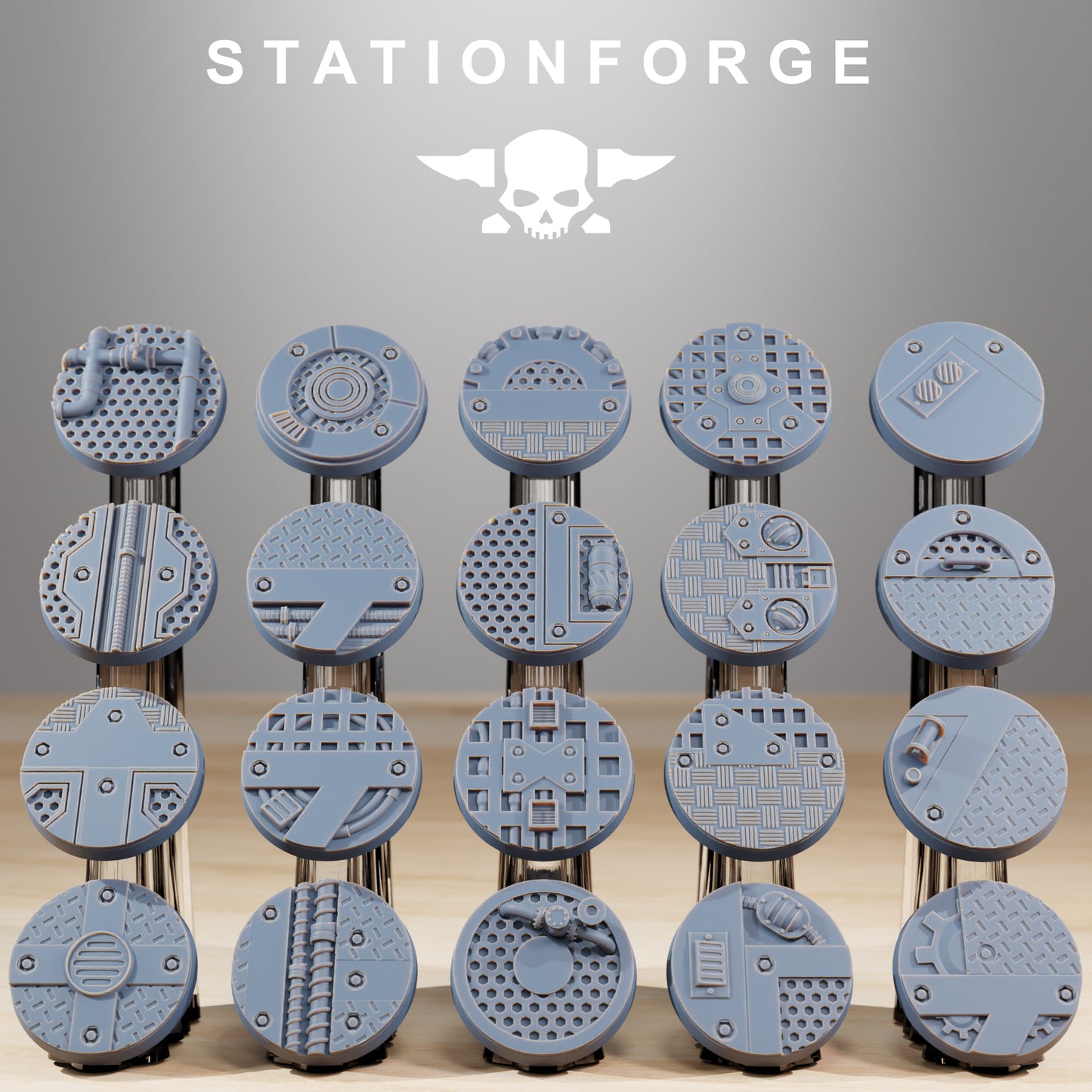 Socles Industrial Bases V2 - Station Forge
