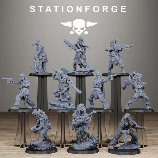 Techno Savages Scrap Tribers - Figurines Station Forge