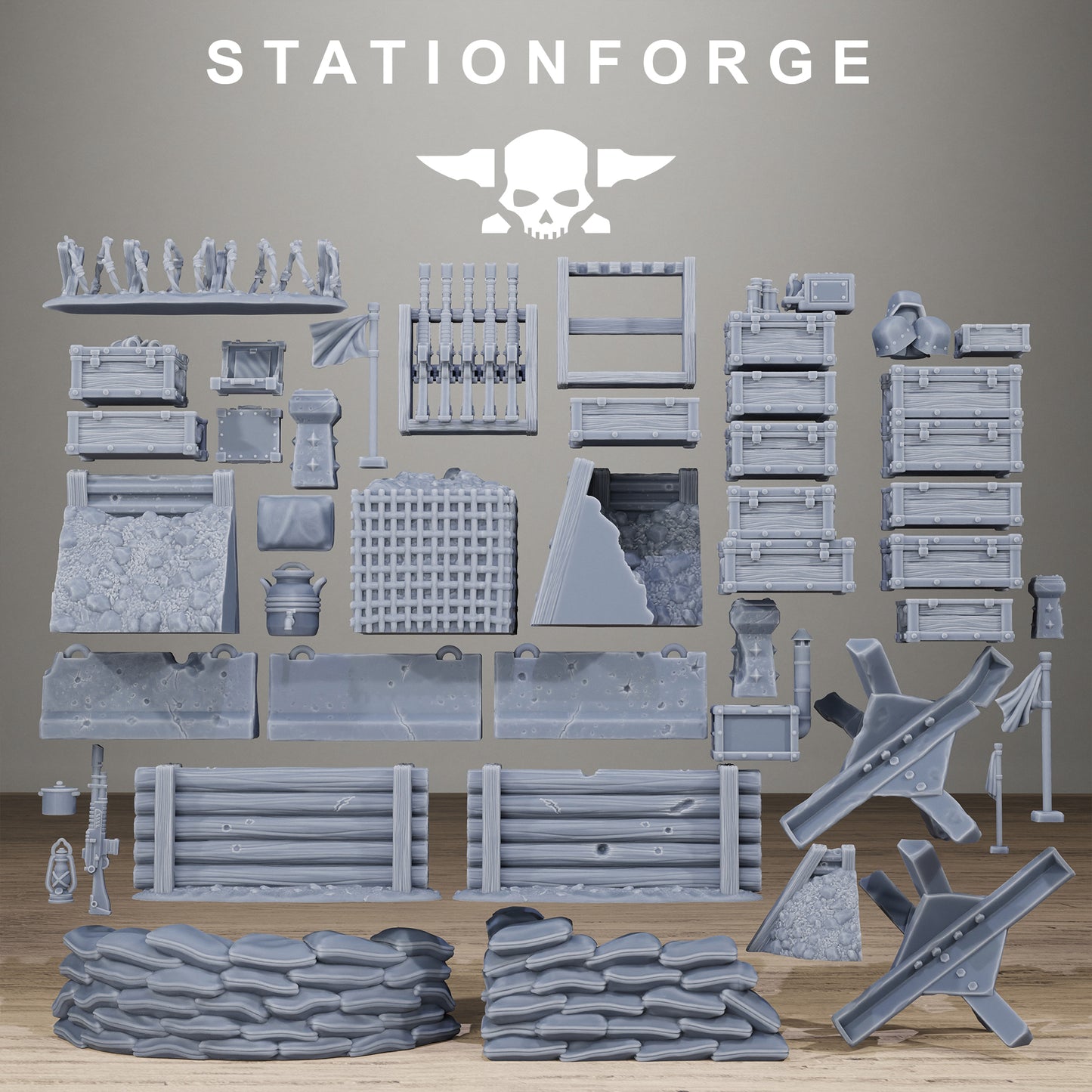 GrimGuard War Terrain Bits - Station Forge