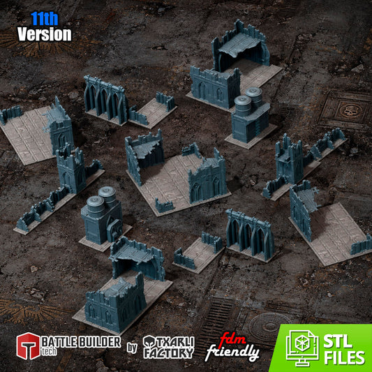 Terrain Classic Ruins compatible 11th édition - TXARLI FACTORY - TXARLI - 3DPitFactory