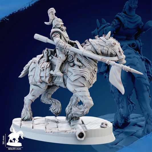 Blitz Cavalry Chevalier 3  en 100mm - GHAMAK et Scavenger Techno Priest de Station Forge en 100mm