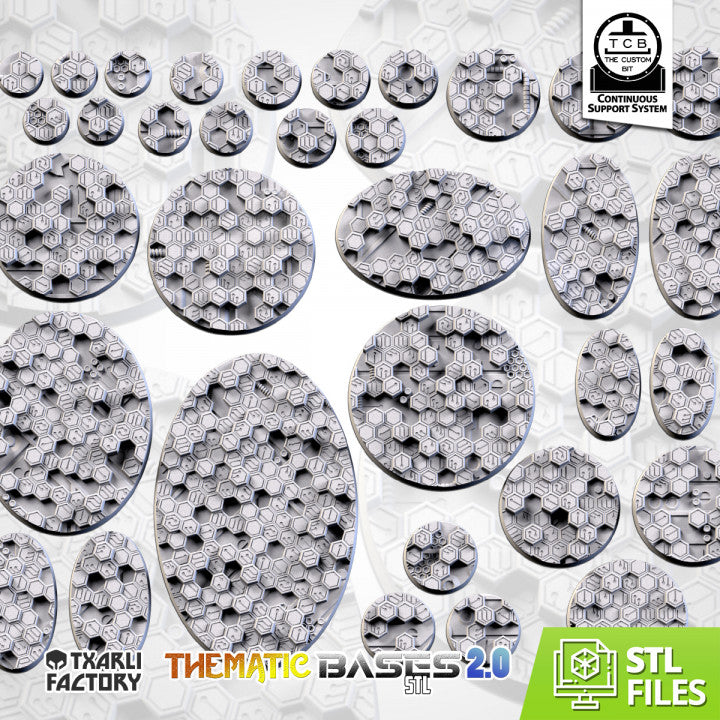 Cyberhex bases - Txarli Factory - TXARLI - 3DPitFactory