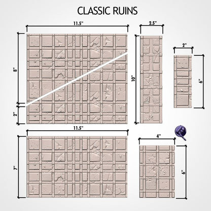 Terrain Classic Ruins compatible 11th édition  - TXARLI FACTORY