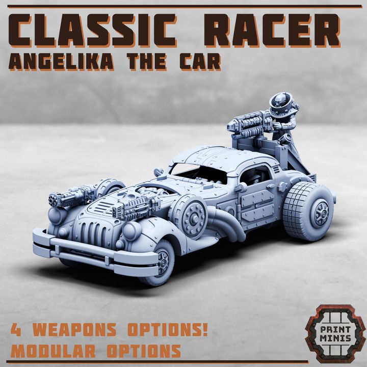 CLASSIC RACER - Angelika The Car - Figurine Print Minis