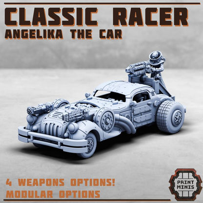 CLASSIC RACER - Angelika The Car - Figurine Print Minis
