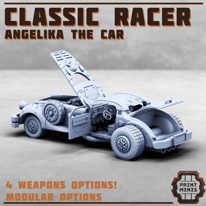 CLASSIC RACER - Angelika The Car - Figurine Print Minis