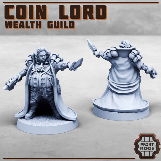 COIN LORD - Wealth Guild - Figurine Print Minis