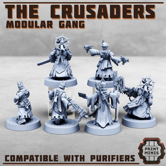 The Crusaders - Purifier Gang - Figurine Print Minis - PRINT MINIS - 3DPitFactory