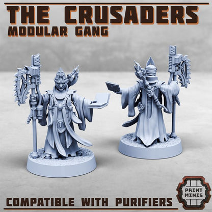 The Crusaders - Purifier Gang - Figurine Print Minis - PRINT MINIS - 3DPitFactory