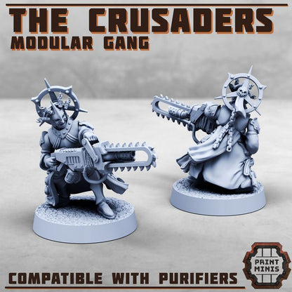 The Crusaders - Purifier Gang - Figurine Print Minis - PRINT MINIS - 3DPitFactory