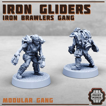 Iron Gliders Iron Brawlers Gang - Figurine Print Minis