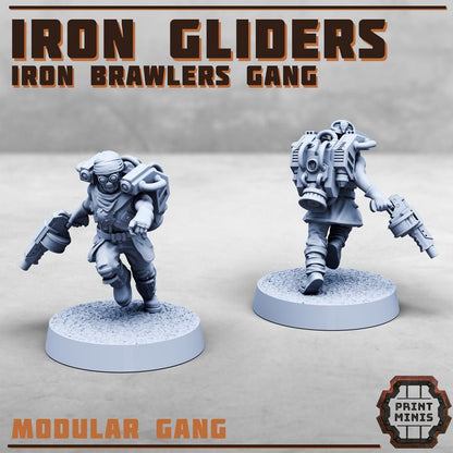 Iron Gliders Iron Brawlers Gang - Figurine Print Minis