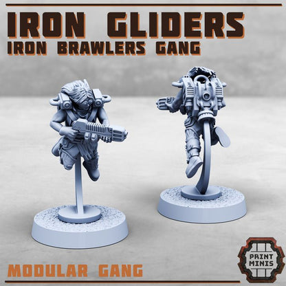 Iron Gliders Iron Brawlers Gang - Figurine Print Minis