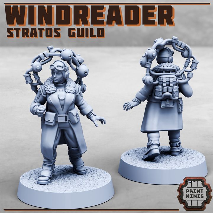 Windreader - Stratos Guild - Figurine Print Minis