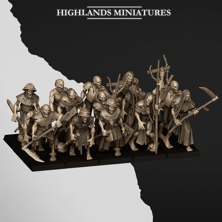 Zombies - Figurine Highlands Miniatures